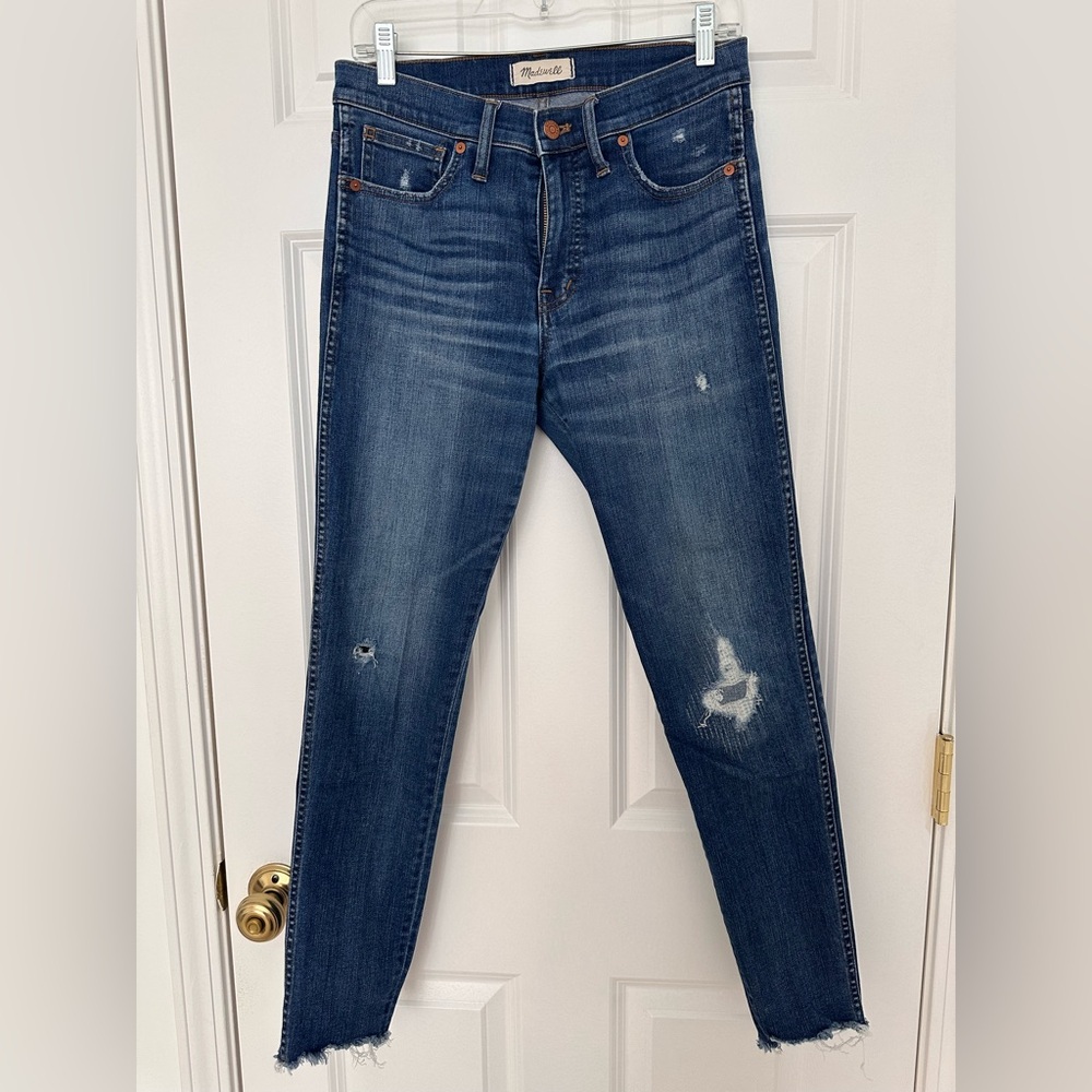 Blue Distressed Women's Jeans 28